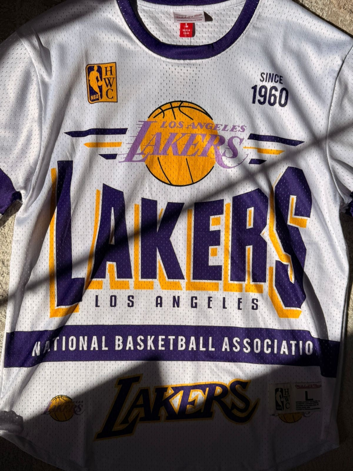 Men's Los Angeles Basketball History Graphic Mesh Tee