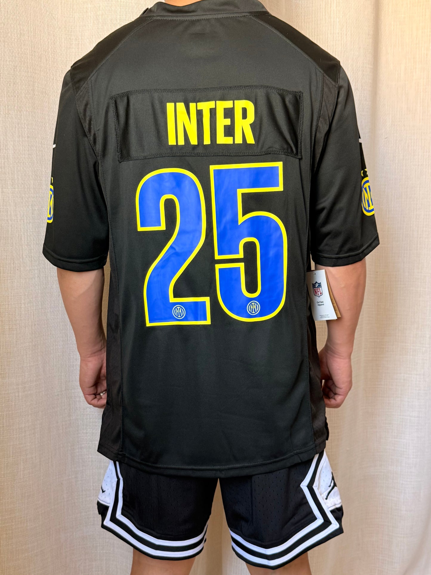 Inter Milan "Nerazzurri" #25 Football-Style Mesh Jersey