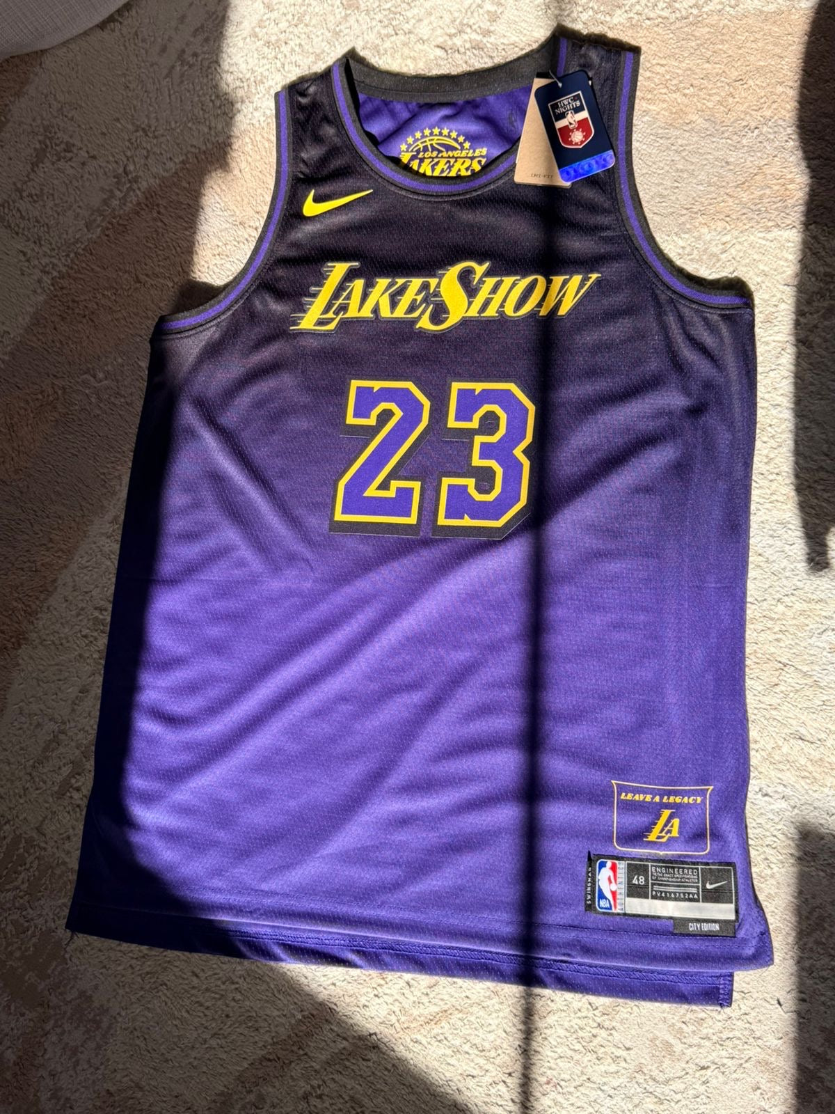 Men's Los Angeles Fade Basketball Jersey – James #23