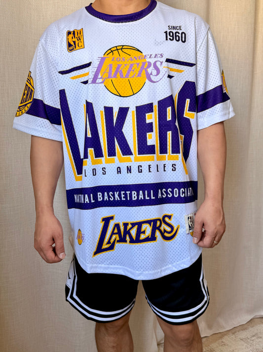 Men's Los Angeles Basketball History Graphic Mesh Tee