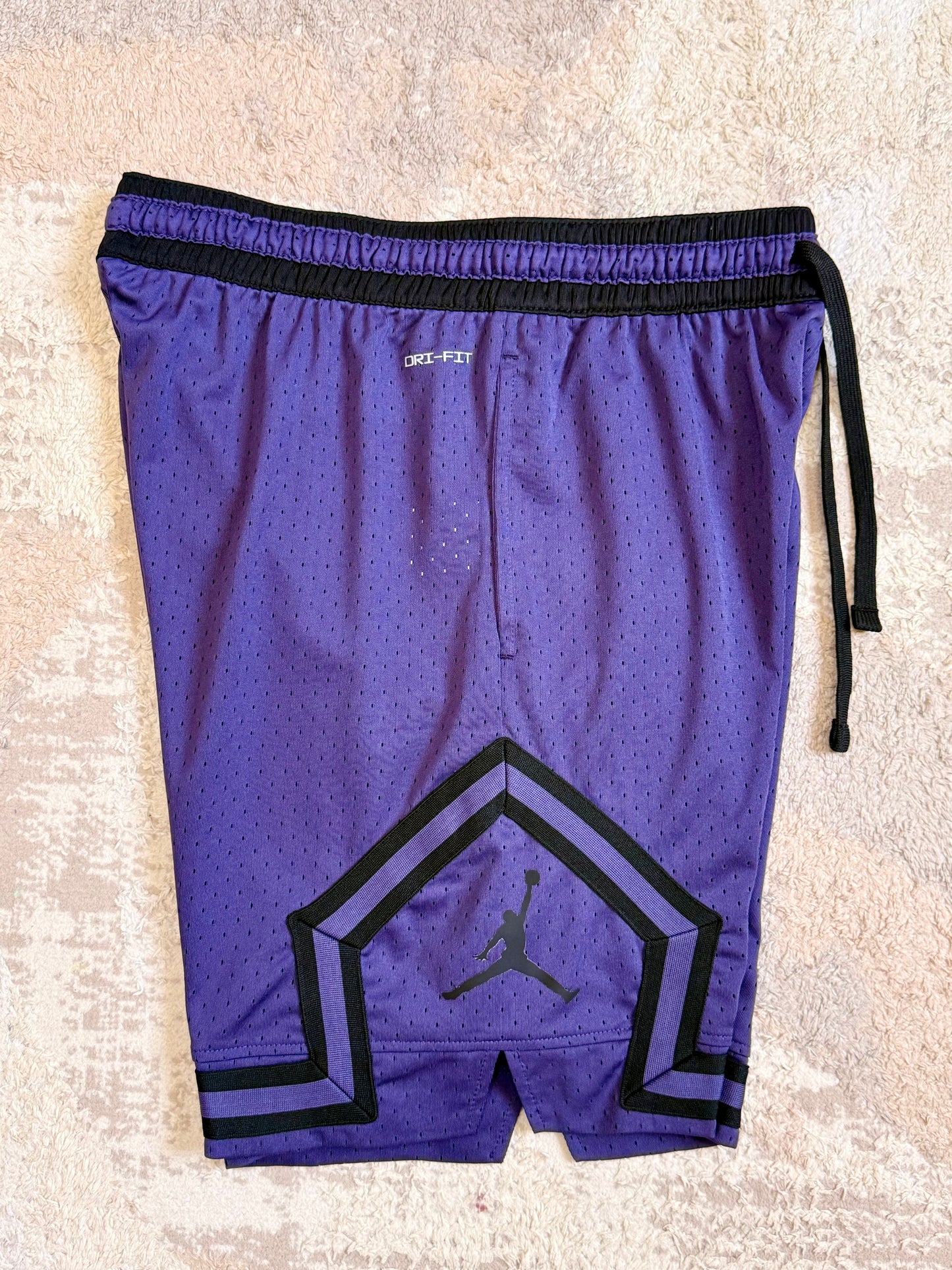 Dark Purple Mesh Diamond Basketball Shorts