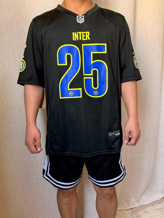 Inter Milan "Nerazzurri" #25 Football-Style Mesh Jersey