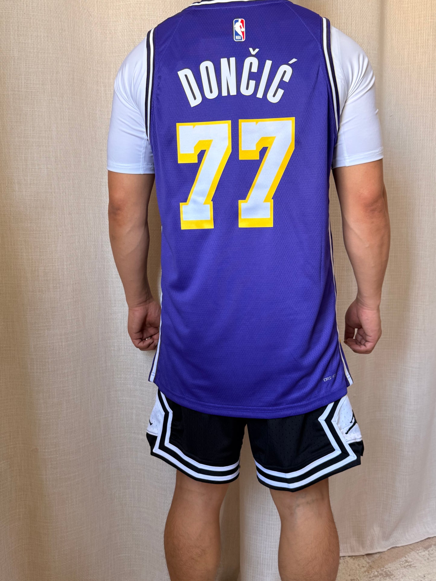 Los Angeles #77 Dončić Purple Basketball Jersey