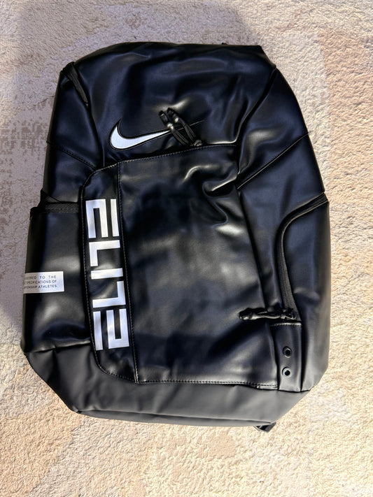 Black & Metallic Silver Coated Elite Backpack